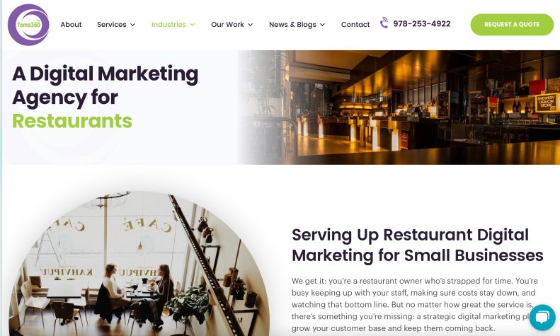 Tomo360 Full-Service Restaurant Marketing Agencies