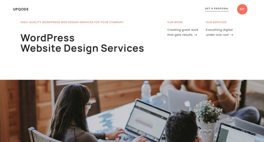 Upqode Full-Service WordPress Web Design Agency