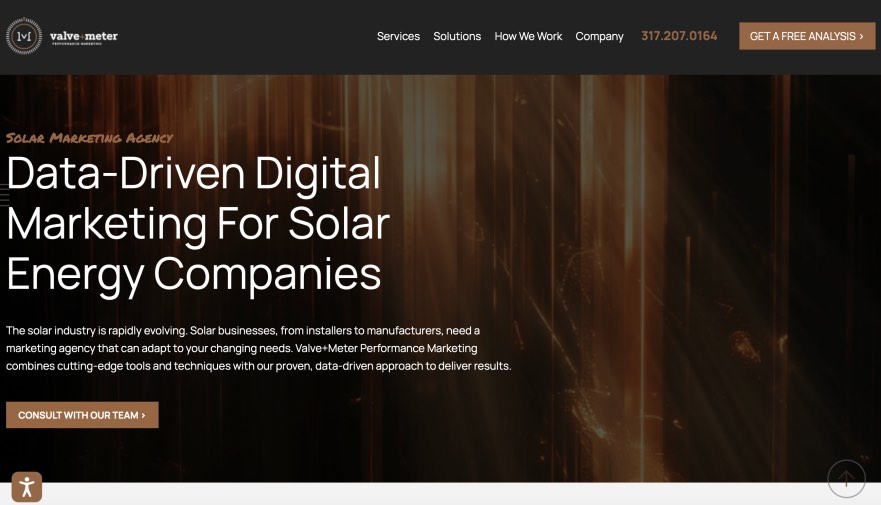 Valve+Meter Top Solar Marketing Companies