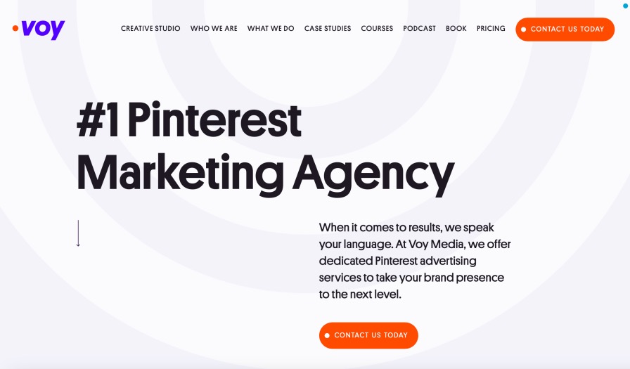 Voy Media Best Pinterest Agency Social Media Marketing Services