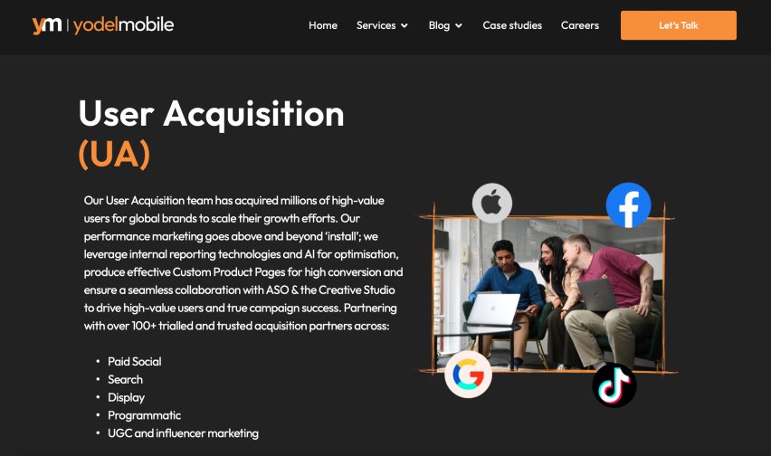 Yodel Mobile App User Acquisition Agency