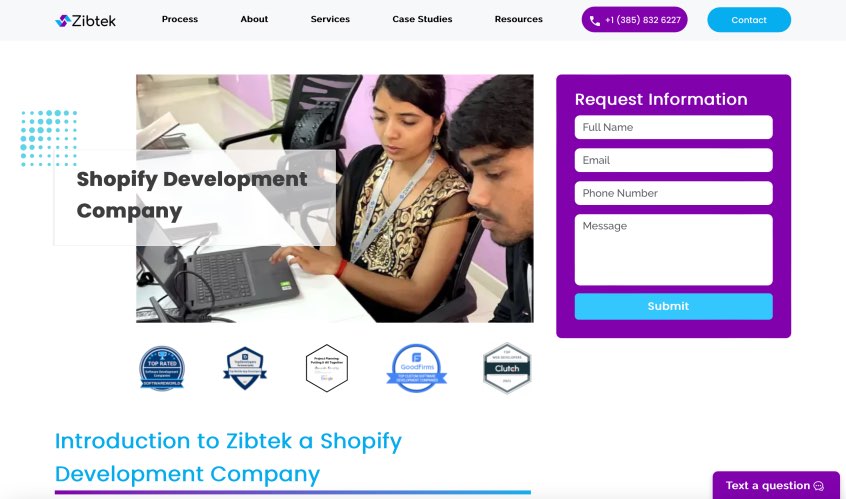 Zibtek Best Shopify Development Company