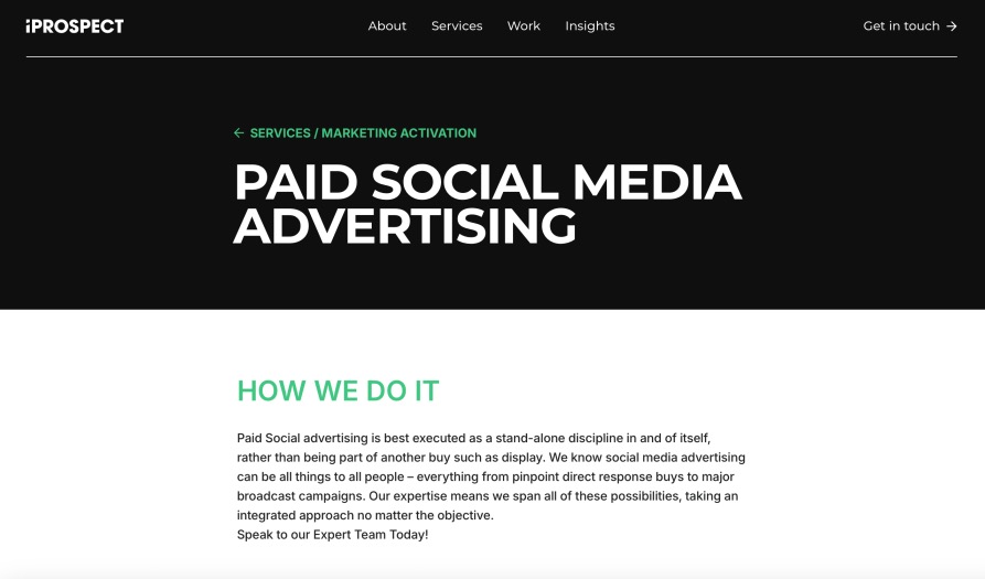 iProspect Best Paid Social Media Advertising Services