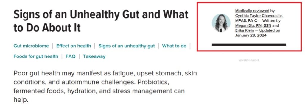 Blog Post Entitled Signs of an Unhealthy Gut and What to Do About It