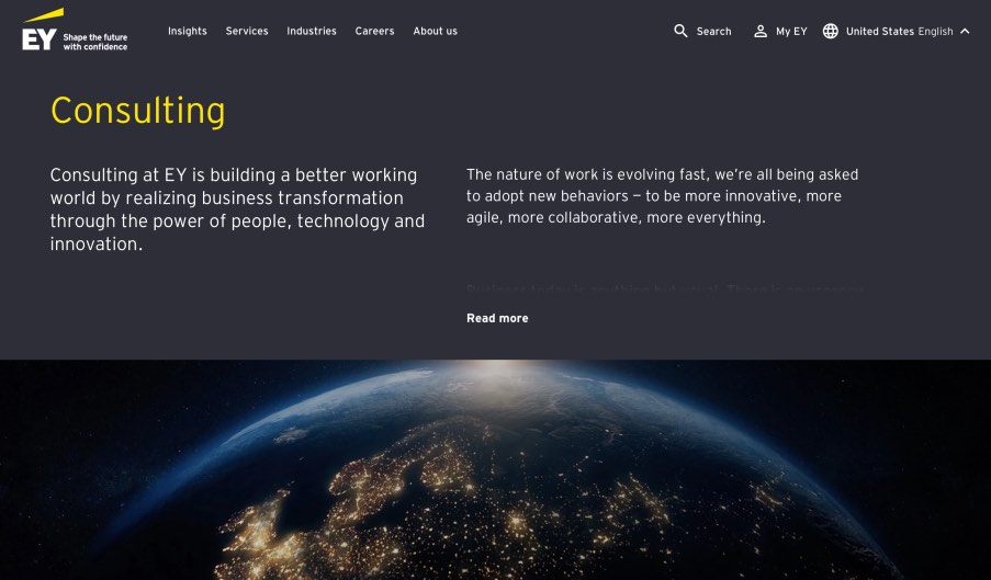 EY Ernst & Young Digital Marketing Consulting Agency