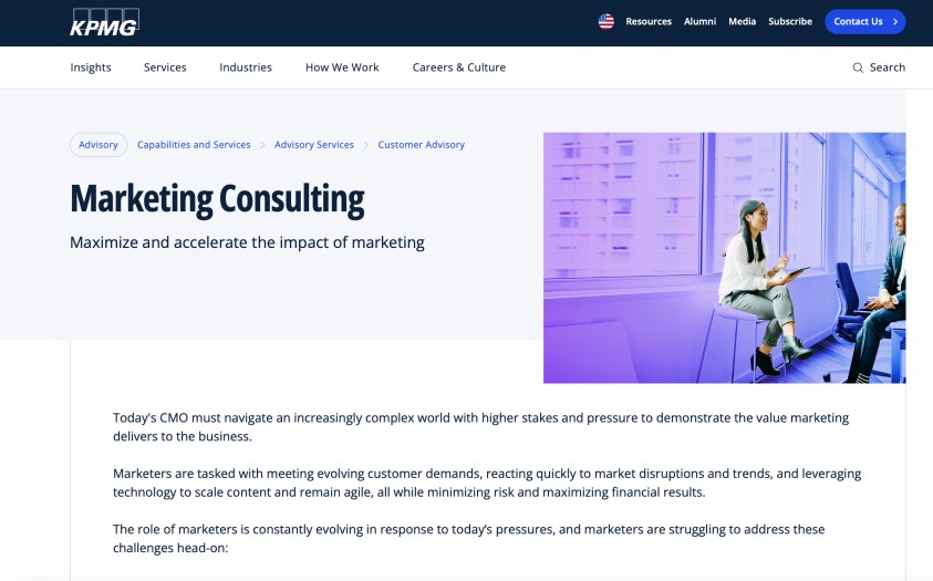 KPMG Top Marketing Consulting Agency