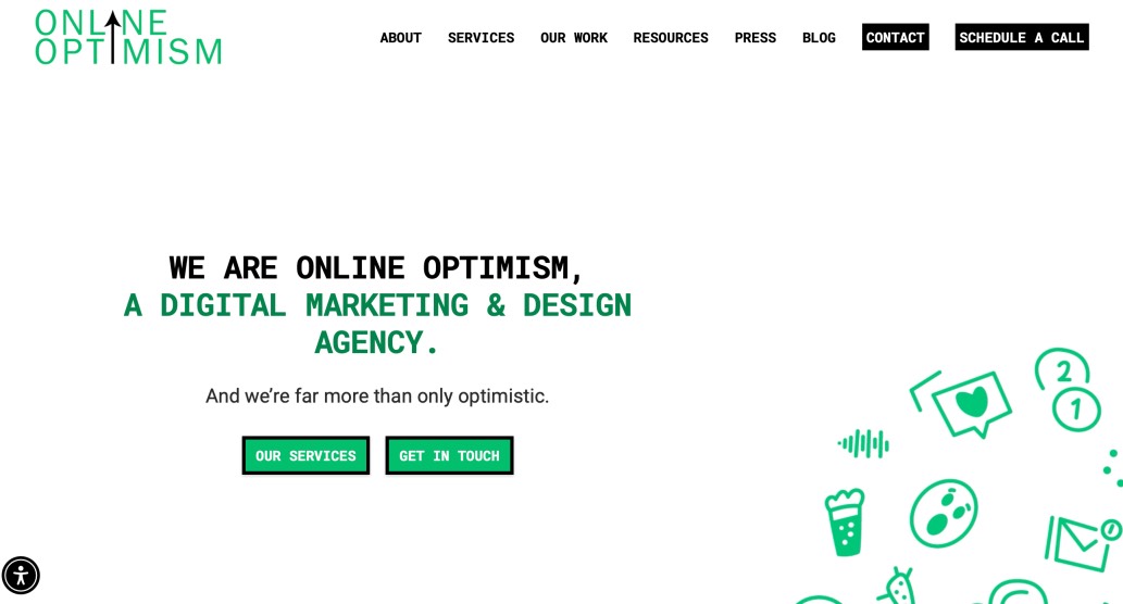 Online Optimism Best Full-Service Firm