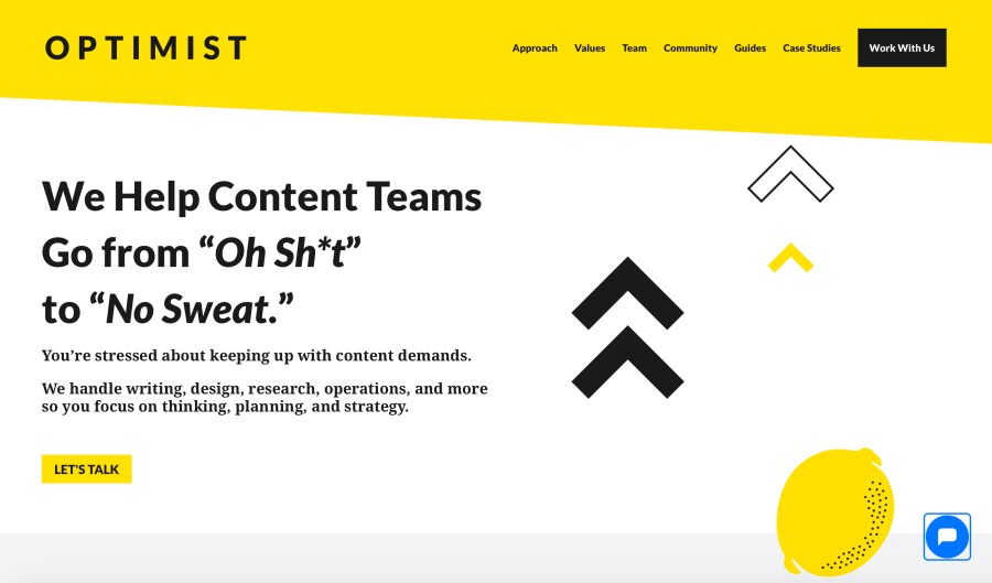 Optimist Best Content Strategy Firm