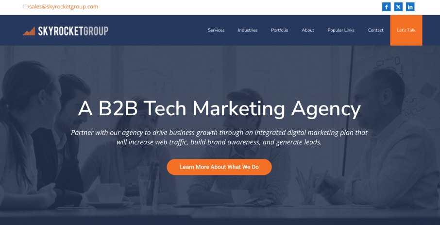 SkyRocket Group B2B Technology Marketing Firms