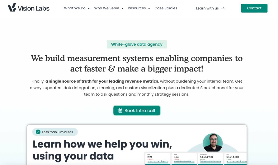 Vision Labs Full-Service Analytics Marketing Company